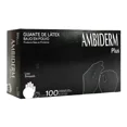 thumbnail image 2 of Guantes descartables Ambiderm Plus color negro talle S de látex con polvo x 100 unidades, 2 of 2