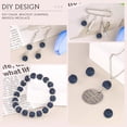 thumbnail image 4 of Perlas TINKRSTUFF, 150 unidades, 10 mm, diamantes de imitación azules y negros, 4 of 6