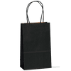 Black Kraft Paper Bags, 5.25"x3.5"x8.25", 100ct
