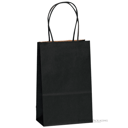 Black Kraft Paper Bags 5 25 X3 X8 100ct Black Kraft Paper Bags 5 25 X3 X8 100ct