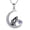 February, variant on Black Cat Necklace Sterling Silver Birthstone Necklace Cat Jewelry for Women