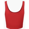 thumbnail image 3 of Sleeveless Crop Tops Scoop Neck Camisole Backless Cropped Tank Top, 3 of 5