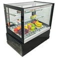 thumbnail image 3 of Countertop Refrigerated Cake Showcase Air-cooled Frost Free Cake Display Cabinet Bakery Showcase with Defogging Function 220V, 3 of 15