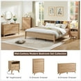 thumbnail image 2 of OKD Mid-Centry Modern 5 Drawer Chest, 48" Dresser for Bedroom,Living Room, Hallway, Kids Bedroom, Wood and Metal Storage Organizer, Natural Oak, 2 of 6