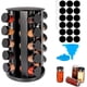 thumbnail image 1 of Especiero Giratorio 360º, Organizador para Cocina, Especiero con 20 Frascos de Vidrio, 5 Niveles, Especie de Cocina, Estante Organizador de Especias, 34 * 22 * 22 cm (Negro), 1 of 10