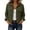 BB30_Army Green, variant on Resicozy Womens Fashion Cropped Jacket Corduroy Button Down Long Sleeve Coats Lightweight Plain Jackets with Pockets 2026 Black M