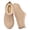 Sand, variant on Litfun Genuine Suede Slippers for Women Cozy Winter House Shoes Fuzzy Memory Foam House Slippers, Chestnut