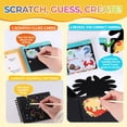 thumbnail image 4 of Craft Kit de tarjetas JMICO que brillan en la oscuridad para rascar y adivinar animales, 4 of 9