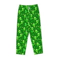thumbnail image 4 of Goofa St Patrick's Day2 Printed Soft Pajama Pants for Women, Wide Leg Comfy Casual Lounge Yoga Pants-Small, 4 of 9