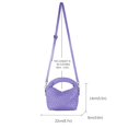 thumbnail image 4 of Bolso tejido para mujer, bolso bandolera pequeño con correa de hombro desmontable, bolso con asa superior para niñas, 4 of 5