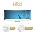 thumbnail image 2 of Naloa Butterflies Super Soft 20x60 Body Pillow Case,Long Side Hidden Zipper（PILLOWS ARE NOT INCLUDED）, 2 of 6