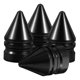 thumbnail image 4 of Valve Caps For Cars 4Pcs Black Tire Valve Cap Cone Shape Protector For Daily Use Vehicle, 4 of 5