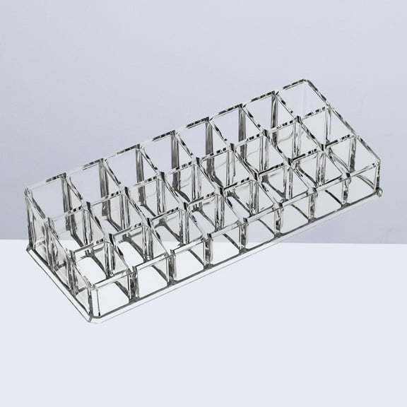 Zcyifa Clear storage box 24 Compartments Clear Acrylic Lipstick Organizer Makeup Lipgloss Display Case Lip Gloss Holder