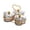 Gray 3 Bowls, variant on Luzkey Divided Serving Trays Decorative Snack Platters for Dessert Chip Cookies Orange 3 Bowls