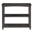 thumbnail image 4 of Scranton & Co 3-Shelf Console Table in Slate Gray Solid Wood Finish, 4 of 8