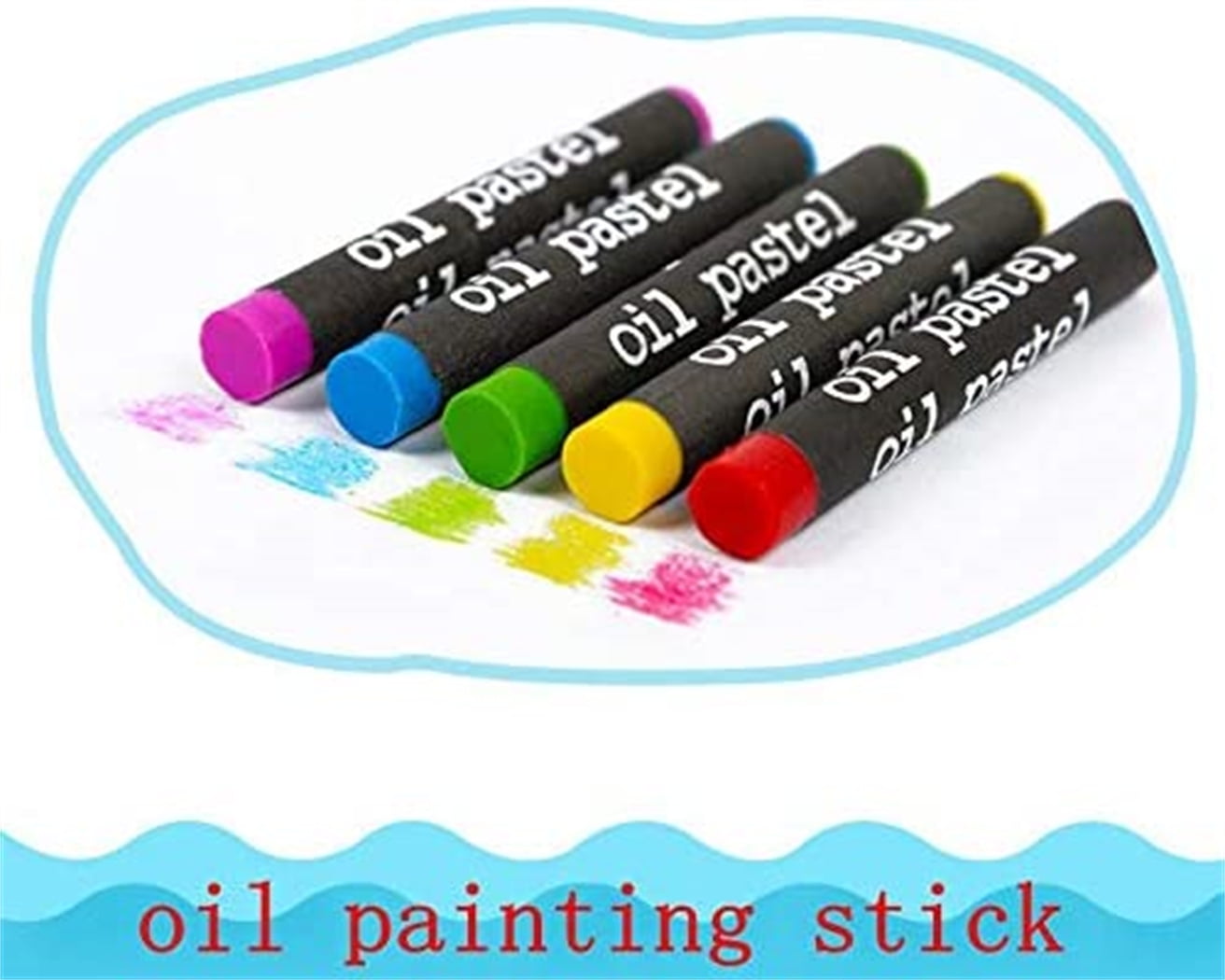 12pcs White Oil Pastels Sticks White Drawing Pen Children Painting  Stationery Professional Oil Pastel for Indoor Activities School Supplies