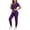 04# Purple, variant on Women V-Neck Scrub Set Loose Fit Multi-Pocket Nursing Jumpsuit Women's Workwear Stretch Cotton Comfortable Uniform for Medical Clinic Hospital S-2XL