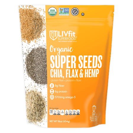 Betterbody foods super seeds chia, flax, and hemp mix, 1.0 (Best Way To Eat Chia Seeds For Weight Loss)