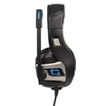 thumbnail image 3 of Auriculares con cable USB para juegos, auriculares con sonido envolvente estéreo con micrófono con c Tomshoo Azul negro, 3 of 7