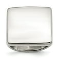 thumbnail image 1 of Solid Stainless Steel Square Ring Band Size 9, 1 of 7