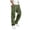 Green, variant on Gvdentm Mens Cargo Pants Open Bottom Baggy Elastic Waist Straight Leg Drawstring Athletic Sport Sweat Jogger Pants Size XL