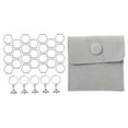 thumbnail image 2 of GUOOL Marqueurs de Tricotage Réutilisables 30 Pcs pour DIY Fait Main avec Sac Gris, 2 of 9
