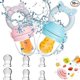 thumbnail image 1 of Chupete Baby Nibbler, 2 Baby Nibblers + 8 tamaños de chupete sin BPA, Chupete de frutas para bebés, para niños de 3 a 24 meses El alimento complementario para las gachas de dentición vegetales, 1 of 5