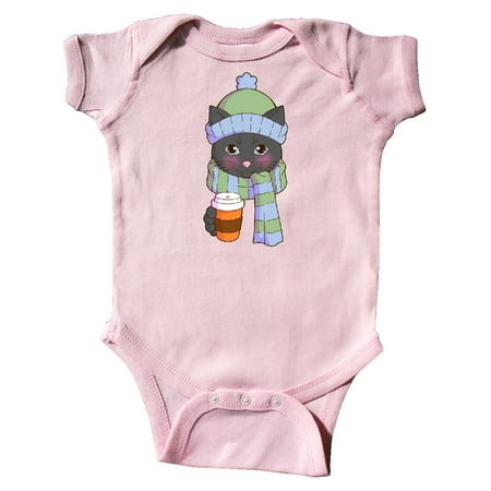 

Inktastic Cute Black Cat in Scarf and Hat Gift Baby Boy or Baby Girl Bodysuit