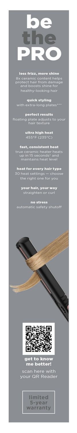 Fer à Lisser en Rose Doré de 1 po Infinitipro par Conair ® - cadeaux pour elle Fer à Lisser