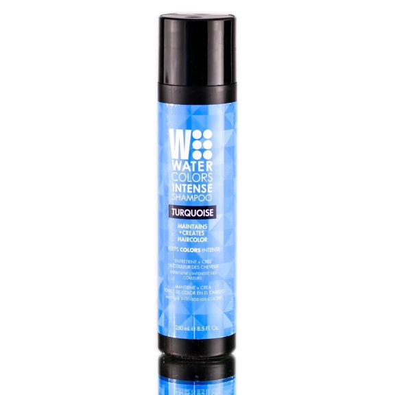 8.5 oz , Tressa Watercolors Intense Turquoise Shampoo , Hair Scalp - Pack of 1 w/ SLEEK Teasing Comb
