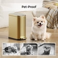 thumbnail image 5 of KSSKSS 2.6 Gallon/10L Slim Stainless Steel Bathroom Trash Can with Soft Close Lid, for Narrow Spaces,Bathroom, Bedroom (Titanium Gold), 5 of 8