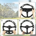 thumbnail image 6 of ZUXONGSY Camo Golf Cart Steering Wheel Cover Black White Car Interior Accessories Sweatproof Club Car Steering Wheel Cover Universal Car Wheel Cover Club Car Golf Cart Interior Decor, 6 of 7