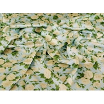 Liberty London Carline Rose Belgravia Silk Satin Fabric Lemon - per yard