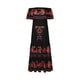 thumbnail image 5 of ICHUANYI Clearance Strapless Bandeau Elasticity For Women Summer Printing Tube Tops Casual Sexy Off Shoulder Holiday Dress Beach Dress(Black, S) ICHUANYI WER2023080817273, 5 of 7