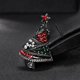 thumbnail image 5 of Yuarrent Decorado Árbol de Navidad Botas de Papá Noel Muñeco de nieve Campana Broche Bufanda Collar Solapa Broche de Navidad Regalo de niña Kits de decoración para fiestas No.40 Yuarrent JR0793-40, 5 of 6