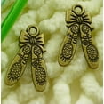 thumbnail image 2 of K-KED 210 Pcs Bronze Plated Dance Shoes Charms 21X13MM S2120 DIY Delicate Jewelry Making, 2 of 6