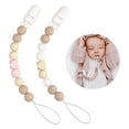 thumbnail image 1 of Cadena de chupete para niño y niña, mordedor de silicona, Clips para chupete, soporte para chupete, cuentas para Baby Shower, sin BPA Adepaton 221316-3, 1 of 9