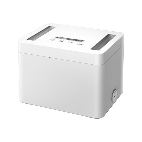 Vaydeer Metal Timed Lock Box, Made of Aluminum Alloy, 365 Days Locking Time, Extendable Time, Audio Alert, Child-Access Control, 2-Way Power Supply, Timed Locker for