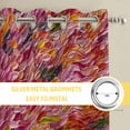 thumbnail image 6 of Watercolor Dahlia Kitchen Curtains Window Panels, Floral Modern Abstract Oil Painting Art Insulated Window Treatment Curtain, Grommet Curtains for Bedroom/Living Room/Bathroom, 2 Piece 42"Wx63"L, 6 of 8