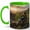 Green, variant on Forest Regeneration Coffee Mug, Tree Planting After Wildfire Design, 11 oz Ceramic Cup