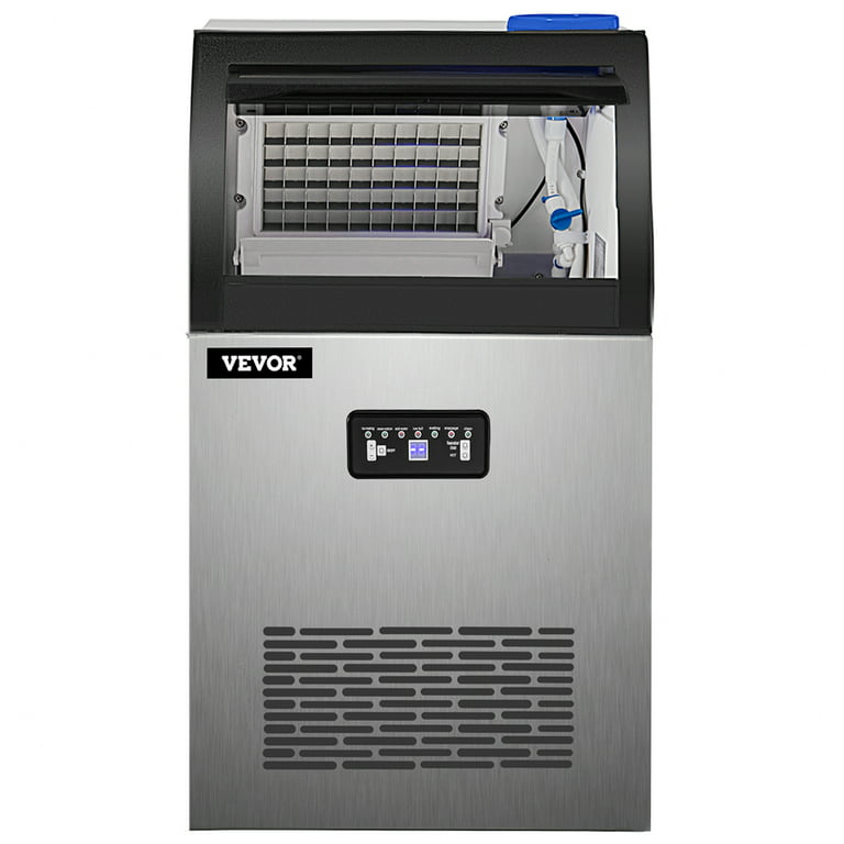VEVORbrand Commercial Ice Maker 70lbs/24H, 350W Automatic Portable Ice  Machine,Countertop Ice Maker with 11lbs Storage, 36Pcs per Tray, Auto