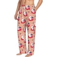 thumbnail image 2 of Xecao Bunny And Strawberry Men's Straight Lounge Pajama Pants: The Ultimate in Comfortable Sleepwear, 2 of 9