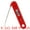 Red 6.1x1.5x0.9 In, variant on Unique Bargains Durable Digital Meat Thermometer for Home and Kitchen Black 6.1x1.5x0.9 In
