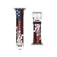 thumbnail image 2 of Faux Leather Liberty Apple Watch Band-Series 1-9/SE devices-iWatch Fitness, 2 of 4