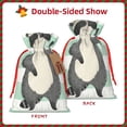 thumbnail image 2 of KLL Cute Raccoon for Christmas Gift Bag,Holiday Bags for Gifts Christmas Bags & Drawstring Gift Pouch Reusable Holiday Gift Bags & Party Favor Bags (1 PCS)-Medium, 2 of 9