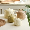 thumbnail image 2 of Qeeadeea/European Style Sugar Bowl With Ceramic Spoon, (400ml/14oz)Sugar Container, Sugar Bowls For Countertop, Salt Container With Spoon-grey-400ml/14oz, 2 of 6