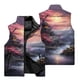 thumbnail image 4 of Chaqueta sin mangas para hombre con diseño de árbol de sol y luna, para deportes al aire libre, ciclismo, resistente al viento, cálida, con cuello alto y cremallera, 4 of 4