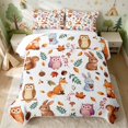 thumbnail image 2 of Erosebridal Fox Twin Quilt Set for Girls, Autumn Woodland Twin Coverlet Set, 2 Pieces 1 Bedspread and 1 Pillowcase, 2 of 7
