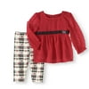 Newborn Baby Girl Chiffon Tunic and Legging Outfit Set