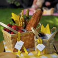 thumbnail image 3 of Weddingstar 9216 Decor Picnic Basket - Large, 3 of 3